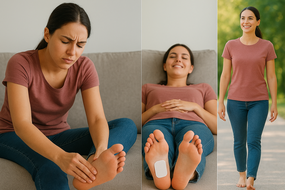 Parche KIYOME – Alivio instantáneo para el dolor de pies